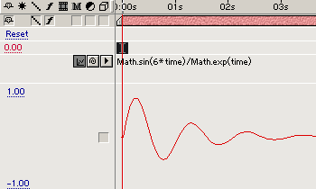 decaying sine wave