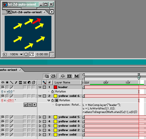 2D auto orientation comp